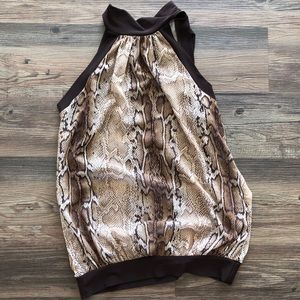 Snakeskin tank top